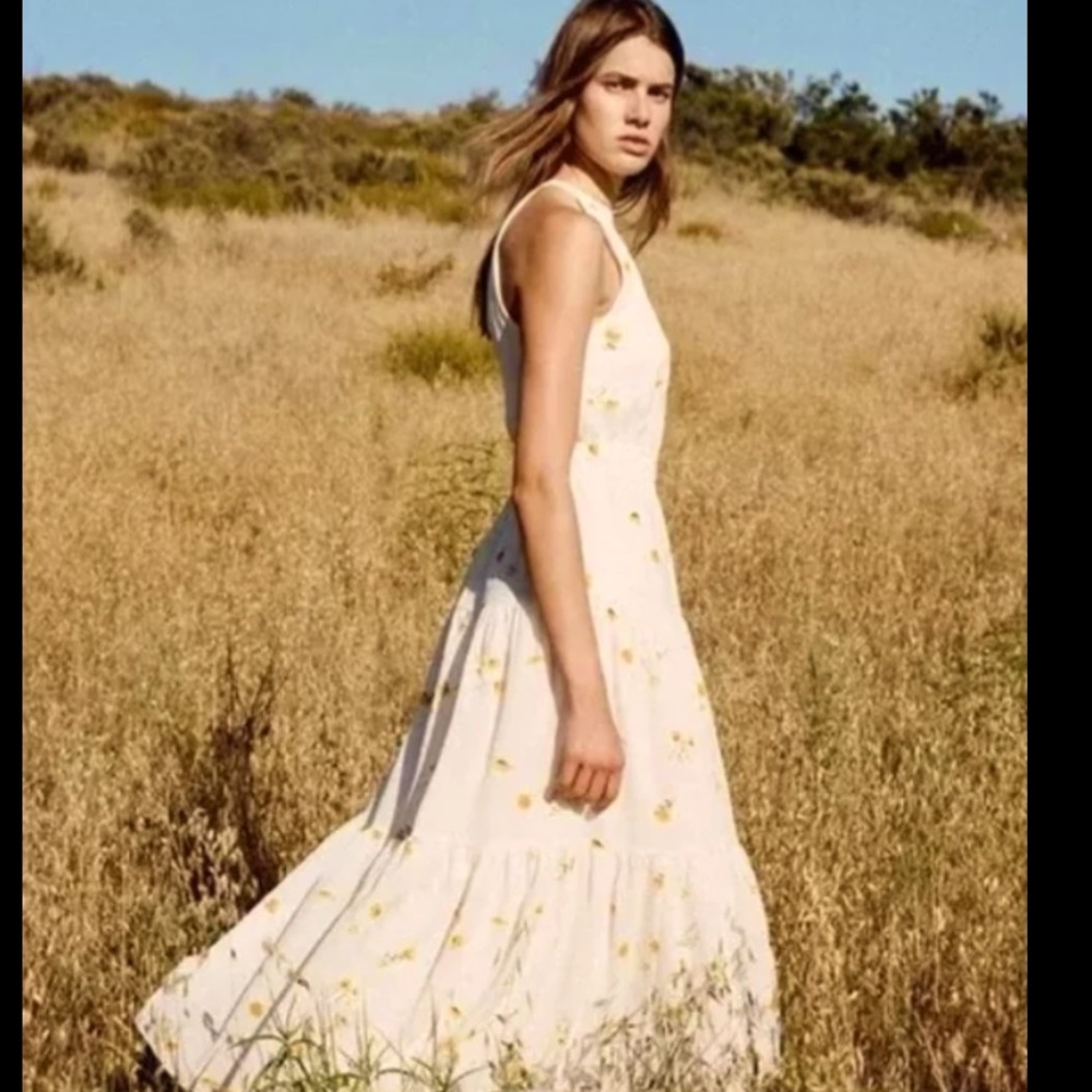 Wilfred Effet Maxi Dress- Oak/ Citrico